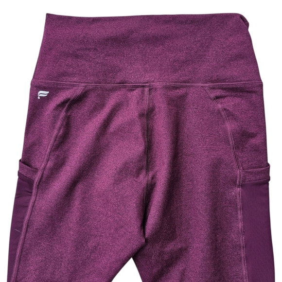 New Fabletics Two-Tone High Waisted Heather Leggings - Picture 9 of 10